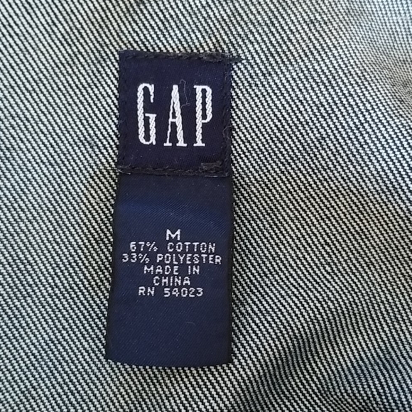 GAP Denim Jacket Size M. Dark wash denim. - Picture 2 of 7
